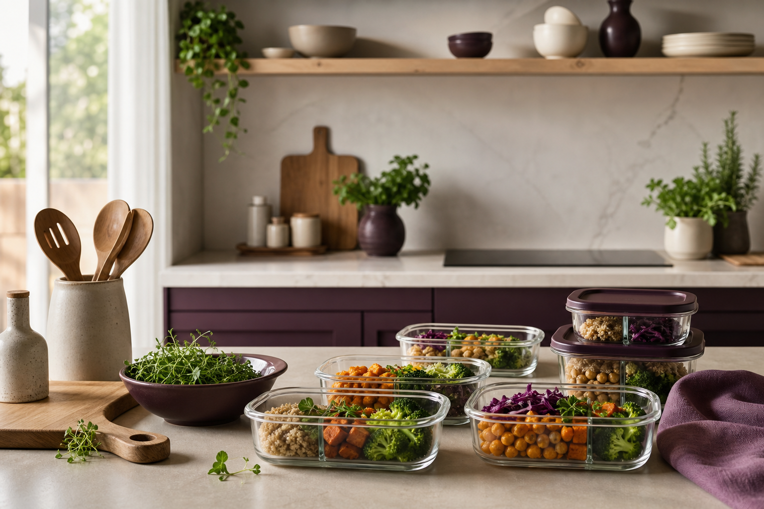 Skeletalnydraine organized meal prep in a modern kitchen